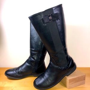 Michael Kors Leather Black Riding Boots size 3
